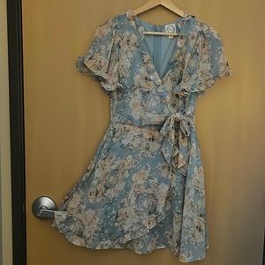 Mini V-Neck Wrap Dress